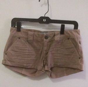 Tan cargo shorts (top sold separately)